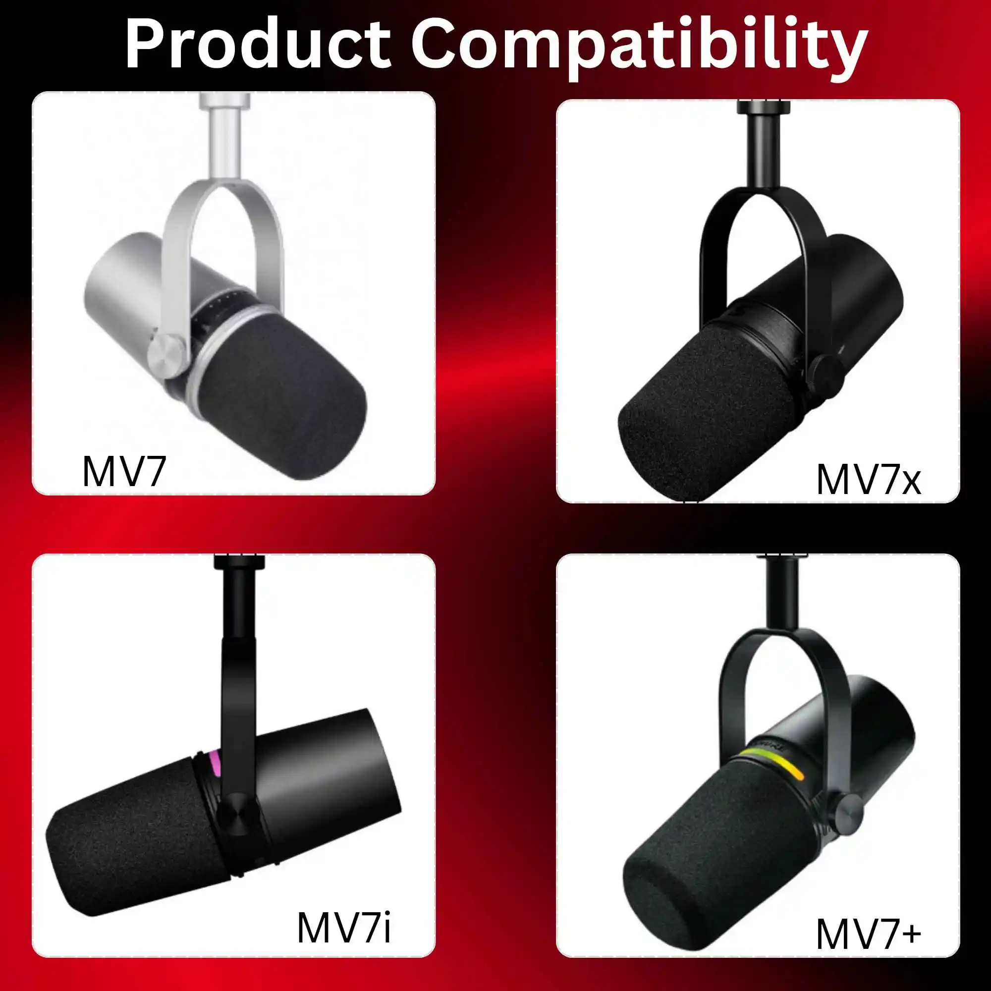 فلتر رغوي بديل لميكروفون شور M - مراجعة Shure Mic Mv7 وسعره