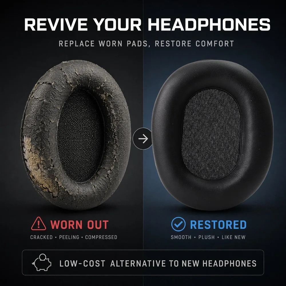 زوج واحد من وسائد الأذن البديل - مراجعة Sony Headphone Wh-1000Xm5 وسعره