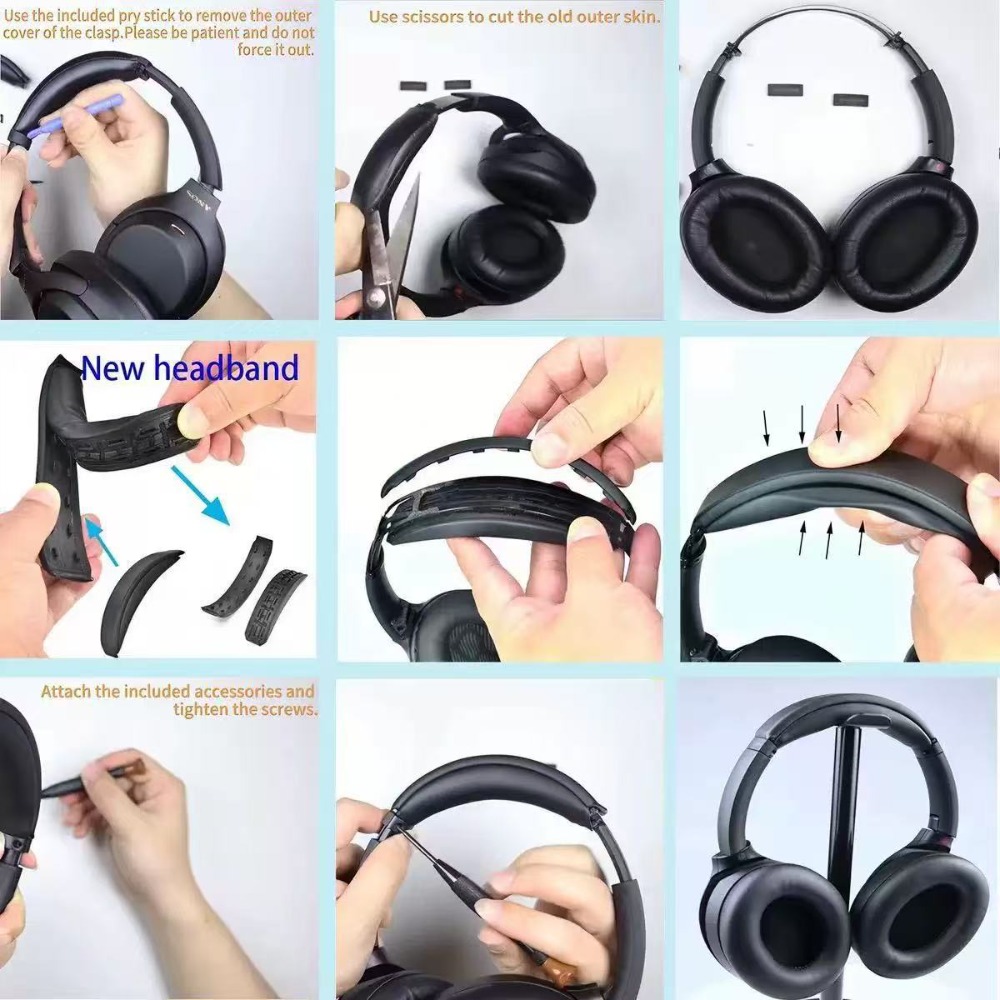 غطاء عصابة الرأس البديل القابل - مراجعة Sony Headphone Wh-1000Xm4 وسعره