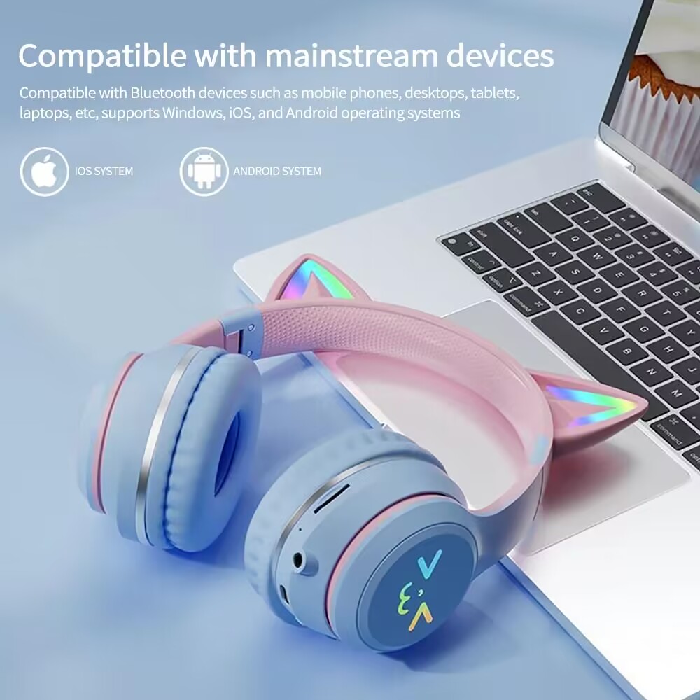 سماعات أذن لاسلكية RGB متوهجة  - مراجعة Gaming Headset Rgb وسعره