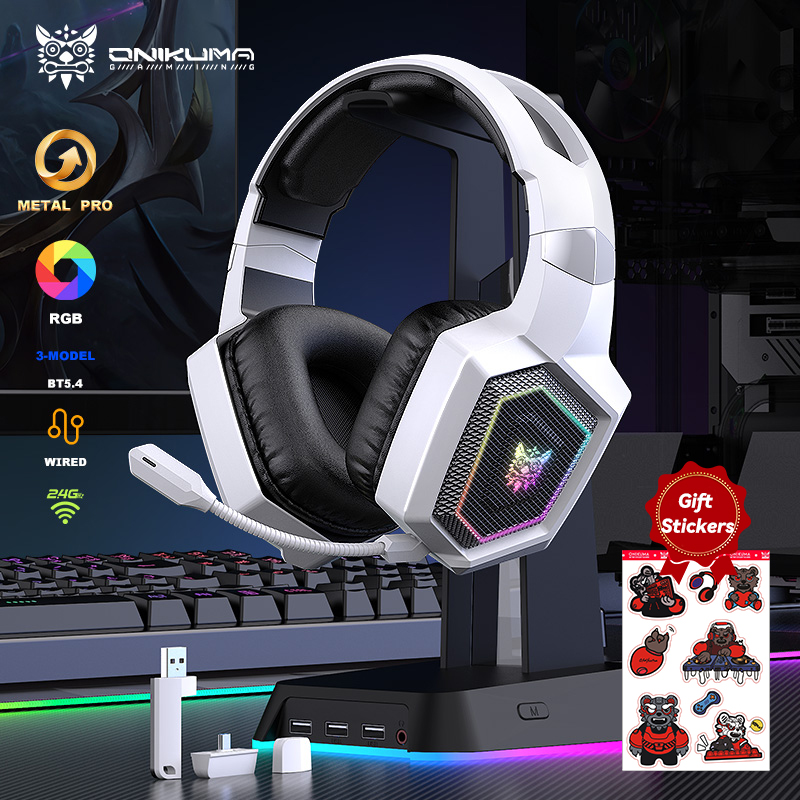 ONIKUMA 2.4 جيجا هرتز سماعة ال - مراجعة Gaming Headset Rgb وسعره
