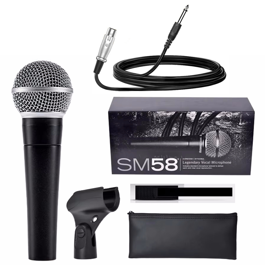 ميكروفون كاريوكي ديناميكي احتر - مراجعة Shure Mic Sm58 وسعره