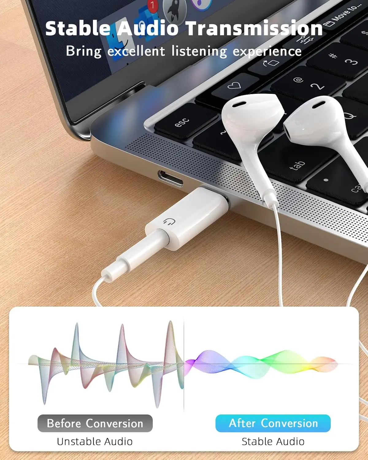 USB C to 3.5mm Earphone Adapte - مراجعة Usb C Earphone وسعره