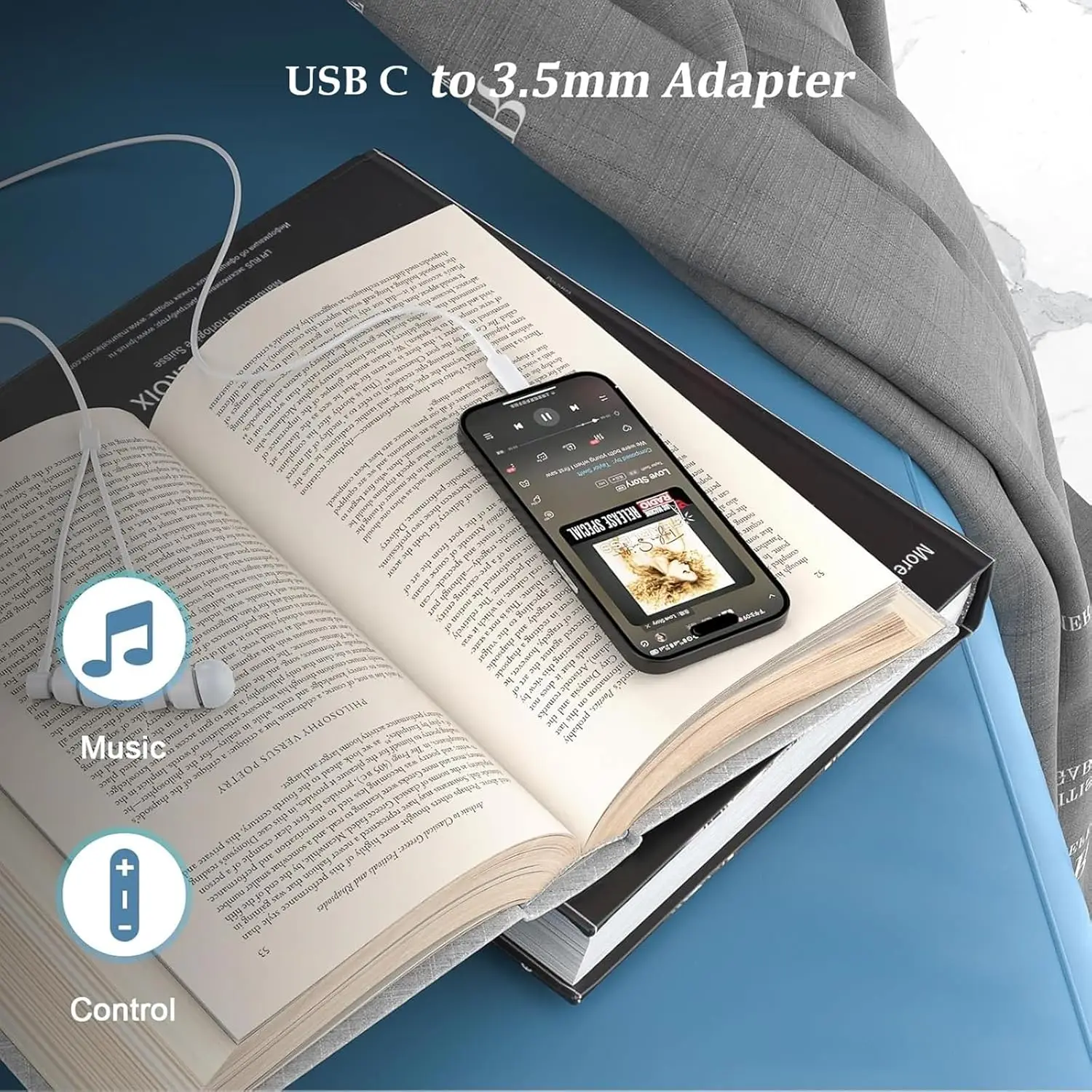 USB C to 3.5mm Earphone Adapte - مراجعة Usb C Earphone وسعره