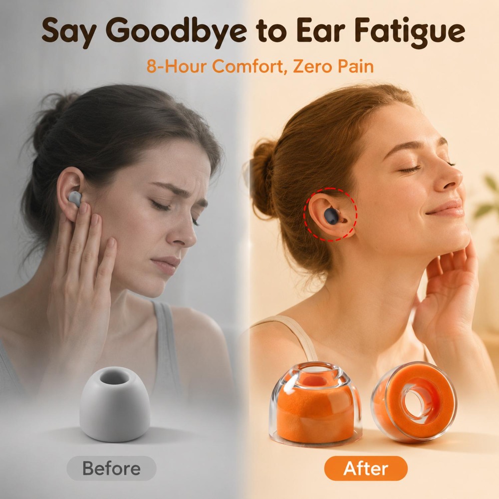 1-3 أزواج من سدادات الأذن المص - مراجعة Earphone Foam Tip وسعره